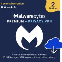 Malwarebytes Premium Plus 2-User 1-Year Includes Browser Guard & Privacy VPN PC/MAC/Android/Chrome ESD (DOWNLOAD CODE)