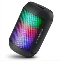HyperGear Speaker Bluetooth Party RaveMini 3W LED Lights Built in Mic & Controls Big Sound Small Size - 3hr Battery Life