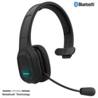 Naztech Bluetooth Mono Headset with Boom Mic Noise Cancelling NXT-700 Pro Home/Office Multipoint Pairing 300ft Range Includes USB BT Dongle Wall Charger & Cable 32hr Talk Time - Black