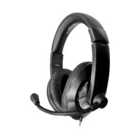HamiltonBuhl Headset Stereo - 50 PACK - On Ear with Gooseneck Boom Mic Smart Trek In-line Volume Flexible & Adjustable Headband Dura-Cord USB