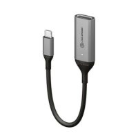 Alogic Adapter USB-C Male to DisplayPort Female 6in 4K Ultra HD 60Hz & Thunderbolt 3 6in - Grey