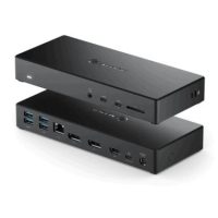 Alogic Docking Station USB-C Triple Monitor 2x DisplayPort  1x HDMI 4k Ultra HD 100W Power Delivery MA3 - Black
