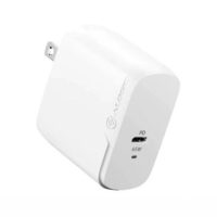Alogic Wall Charger 1 Port 65W GaN PD USB-C with 6ft USB-C to USB-C Cable Compact Size Rapid Power - White