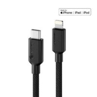 Alogic Charge & Sync USB-C to USB-A Double Braided Extremely Strong Cable 6ft Elements Pro 480Mbps - Black