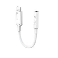 Alogic Adapter USB-C Male to 3.5mm Female Audio 4in Elements Pro - White