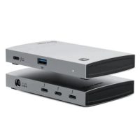 Alogic Docking Station USB-C Dual Monitor Thunderbolt 4 3x 4K Ultra HD 60Hz 60W Power Delivery Fast Data 40Gbps Blaze - Space Grey