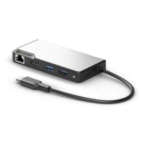 Alogic Hub 5-in-1 USB-C 2x USB-A 3.1 HDMI 4K Ultra HD 30Hz RJ45 Gigabit USB-C 100W Power Pass Through  Fusion Alpha - Space Grey