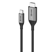 Alogic Mini DisplayPort Male to HDMI Male 6ft 4K Ultra HD Cable - Grey