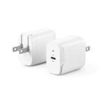 Alogic Wall Charger 1 Port 20W GaN PD USB-C Compact Size Foldable Prongs Rapid Power - White