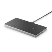 Alogic Qi Wireless Dual Charging Pad 30W Fast Charge (2x 15W) 1x USB-A Port 3-in-1 Ultra Power - Space Grey