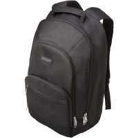 Kensington Backpack 15.6in Simply Portable SP25 Side Pocket Adjustable Padded Shoulder Straps Nylon - Black
