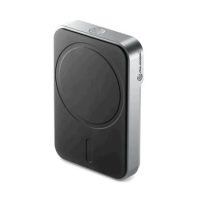 Alogic Powerbank 5000mAh 15W Fast Charge Qi and MagSafe Magnetic Ring Included - Black