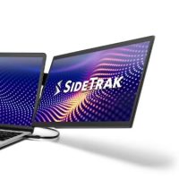 SideTrak Laptop Monitor 13.3in Swivel Pro Portable Monitor Rotate 360 Deg Attach to Laptop Kickstand HDMI & USB-C Cables PC/MAC/Chrome - Black