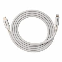Ventev Charge & Sync Lightning MFI to USB-C Cable 4ft Alloy - White