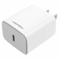 Ventev Wall Charger 1 Port 20W USB-C Ultrafast Power Delivery - Box - White