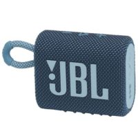 JBL Bluetooth Speaker Portable Go 3 Waterproof & Dustproof 4.2W 5 Hours Music Playtime Fabric Design - Blue