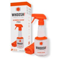 Whoosh! Screen Shine Pro 500mL Commercial Spray Bottle Refillable with Microfibre Cloth Non-Toxic Alcohol & Ammonia Free Formula