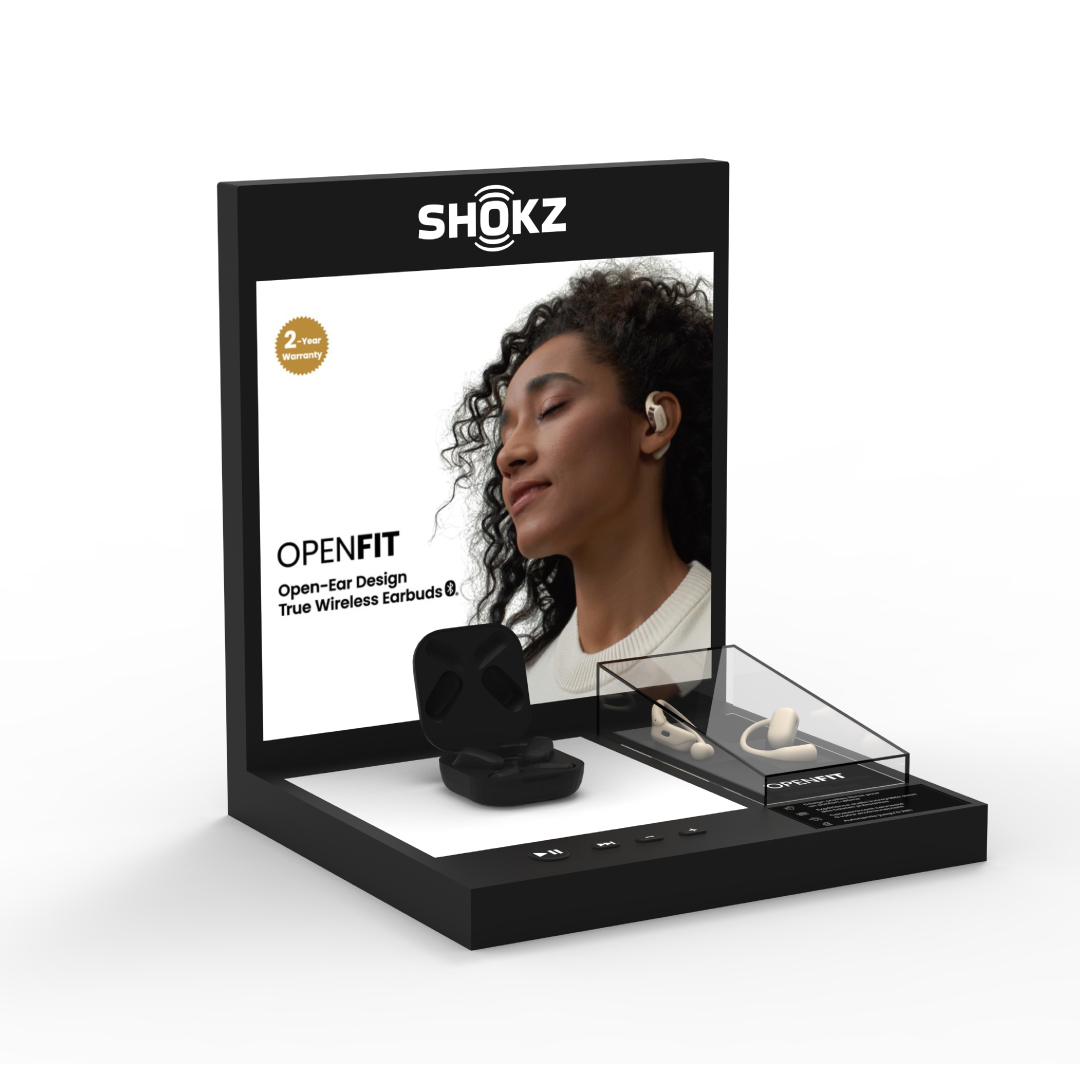 PROMO Shokz POP Counter Top Display OpenFit English (Free with 3 Unit Buy In) PROMO Shokz POP Counter Top Display OpenFit English (Free with 3 Unit Buy In)