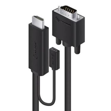 Alogic HDMI Male to VGA Male 6ft Cable HD 1080p – Black Alogic HDMI Male to VGA Male 6ft Cable HD 1080p - Black
