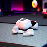Primus Gaming Earbuds Bluetooth or 2.4Ghz with Dongle ANC with Charging Case 20Hr Playtime Deep Bass - Black