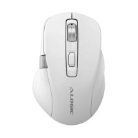 Alogic Mouse Apex Wireless Bluetooth & 2.4GHz USB-A Dongle USB-C Rechargeable 7 Keys Programmable PC/Mac/Chrome/Android/iOS - White