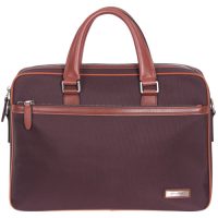 Gino Ferrari Laptop Bag 14In Sahara Top Loading Stylish Multiple Pockets Dual Handle Shoulder Strap - Copper