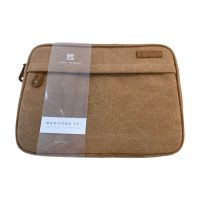 Gino Ferrari Sleeve 13In Manitoba Front Storage Pocket Durable Material - Denim Brown