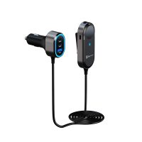Klipxtreme Car Charger 6 Port 100W 2x USB-C PD (30W Each) 2x USB-C PD (20W) 2x USB-A 3.0 (18W) Extension Panel for Back Seat - Black