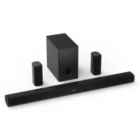 HyperGear Home Theatre Surround Sound System 5.1 Bluetooth 90W - Sound Bar / Speakres / Subwoofer Optimized for 4K & 8K TVs Cinematic Sound with Remote