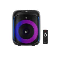 Klipxtreme Speaker Bluetooth Party BoomBlaster 1800W 6.5in Subwoofer & 1.5in Tweeter Enhanced Bass LED Lights TWS with Remote -  Black