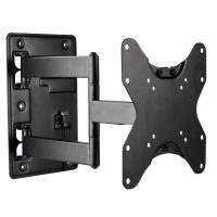Mount-It! TV Mount RV & Trailer with Lockable Arm up to 42In TV VESA Tilt Swivel Extend Retract Heavy Duty Steel - Black