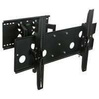 Mount-It! TV Mount Premium Heavy Duty Full Motion 42 - 70In Flat TV Max 175lbs Articulating Tilt & Swivel Integrated Bubble Level  - Black