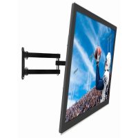 Mount-It! TV Wall Mount Full Motion up to 55 In Vesa Swivel Rotate Tilt Single Stud Installation 20 in Extension Arm Heavy Duty Steel
