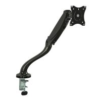 Mount-It! Single Monitor Mount Desk Clamp Vesa Up to 26lbs Adjust Height up to 13 In Tilting Rotating Heavy Duty Steel Construction