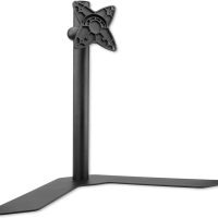 Mount-It! Single Monitor Mount Vesa Up to 30 In Adjust Height up to 17 In Tilting Rotating Heavy Duty Steel Construction