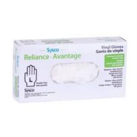 Sysco Reliance Vinyl Gloves L (Box of 100) Powder Free Clear No Returns PPE