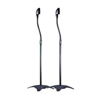 Mount-It! Speaker Stands Universal 2 (Pair) Up to 10 lbs per Speaker Steel Construction - Black