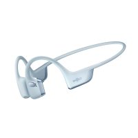 Shokz OpenRun Pro 2 - Blue - Bluetooth Headset Noise Cancelling Mic Premium Bone Conduction - Dual Drivers Enhanced Bass - 3D Audio Water Resistant IP55 - 12Hr Battery Life