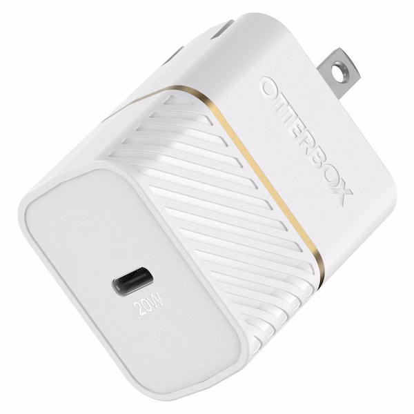 OtterBox Wall Charger 1 Port 30W GaN USB-C Fast Charge Rugged - White