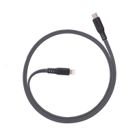 Ventev Charge & Sync Lightning MFI to USB-C Cable 3.3ft Flat - Box - Gray