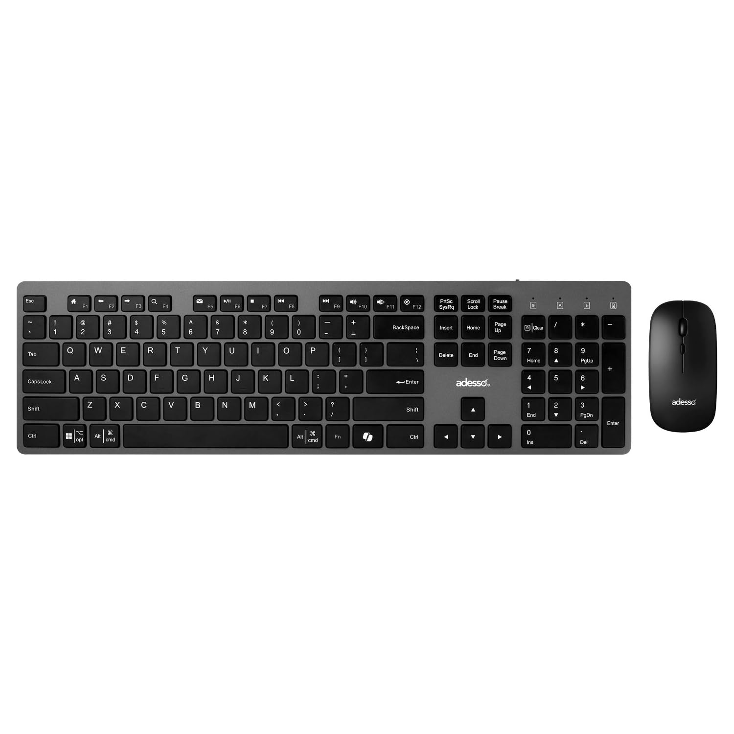 Adesso Multi OS Wireless Scissor Switch desktop Copilot keyboard and mouse Combo Adesso Multi OS Wireless Scissor Switch desktop Copilot keyboard and mouse Combo