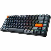 Adesso Wired/Wireless/Bluetooth Multi-OS Illuminated QMK VIA Mechanical Mini Keyboard With CoPilot AI Hotkey (Red Switch)