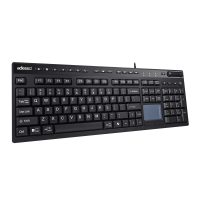 Adesso Keyboard Wired EasyTouch CoPilot AI Hotkey Multi OS USB with Touchpad - Black