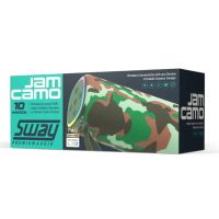 Sway Jam Camo Outdoor Wireless Speaker 10W IPX5 Portable Dynamic RBG Lights with Hands-Free Function