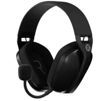 Primus Gaming Headset with Boom Mic Detachable - Arcus 360BT Bluetooth or 2.4Ghz with Dongle 25Hr Playtime Noise Isolating Headphone - Black