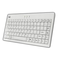 Adesso Keyboard EasyTouch Wired Mini Less than 12in Wide with PS/2 Adapter PC/Mac - White