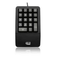 Adesso Keypad Wired Antimicrobial Waterproof Ergonomic - Black