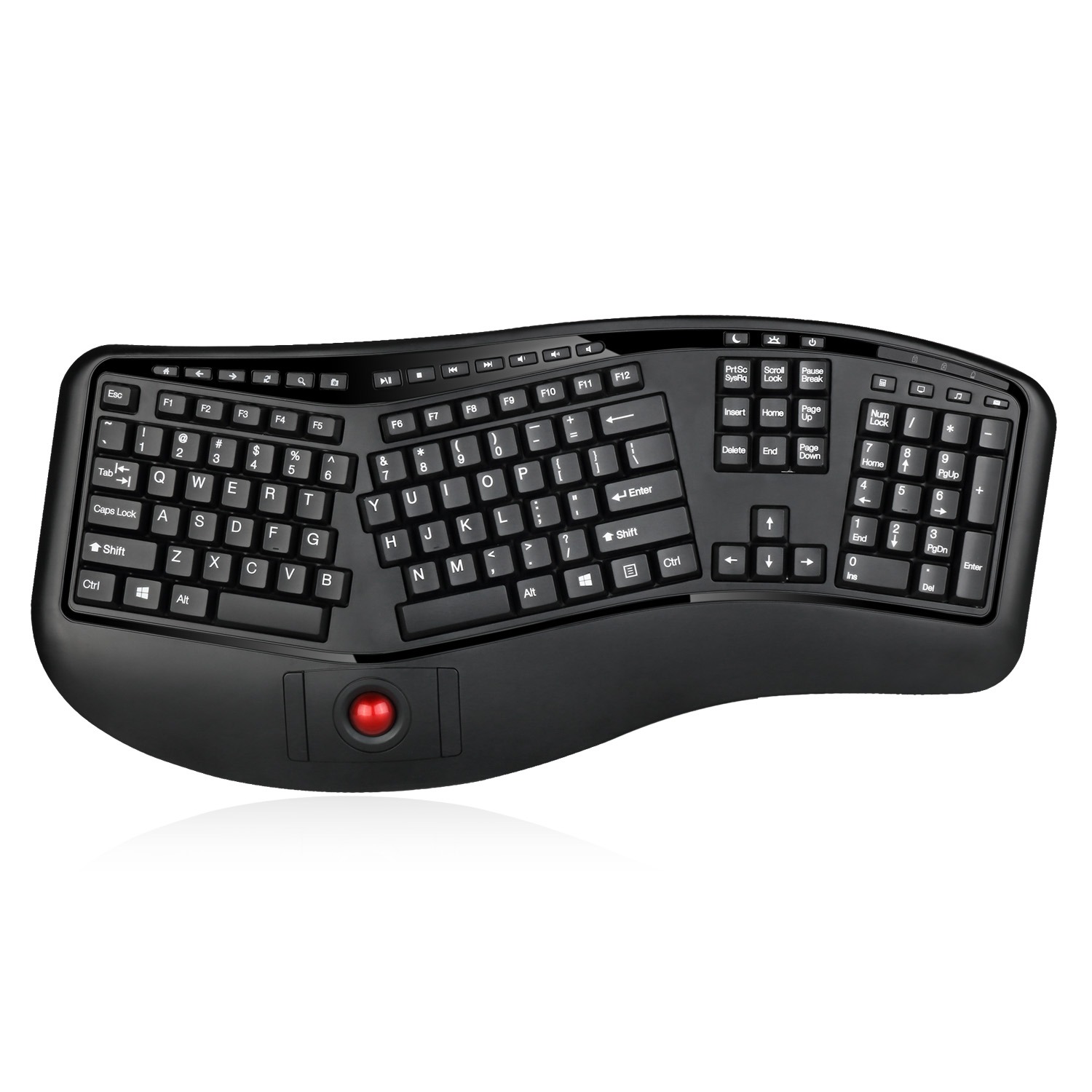 Adesso Wireless Desktop Ergonomic Trackball Keyboard Adesso Wireless Desktop Ergonomic Trackball Keyboard