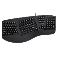 Adesso Multi OS 2X Large Print Illuminated Ergonomic Mechanical Keyboard (USB/Brown switch)