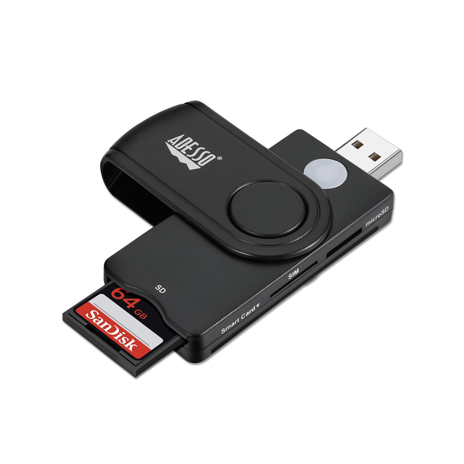 Adesso TAA Smart Carder Reader with SD slot (TAA Compliant) Adesso TAA Smart Carder Reader with SD slot (TAA Compliant)